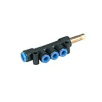 SMC KM15 4 Outlet Pneumatic Manifold Fitting JIS JIS B0203