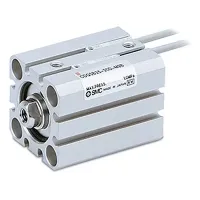 SMC Pneumatic Piston Rod Cylinder - CDQSB12-10DC 12 mm Bore, 10 mm CQS Series, Double Acting Acting
