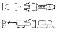TE Connectivity 16309 Series Female Crimp Contact, 26 AWG Min Crimp, 24 AWG Max