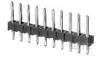 TE Connectivity 5-1462 Series Vertical Board PCB Header, 9 Contact(s), 1.23 mm Pitch, Unshrouded