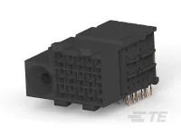 TE Connectivity, Z-PACK 2.5 mm Pitch High Speed Backplane Connector, Right Angle Female, 5 Column, 6 Row, 30 Way