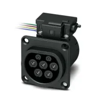 Phoenix Contact, EV-T2M3SO12 Socket Electric Vehicle Connector Female, 500 mm Cable, 32A