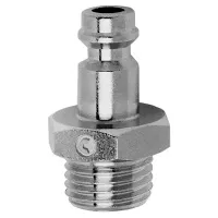 Camozzi Pneumatic Quick Connect Coupling, 1/8 in Male