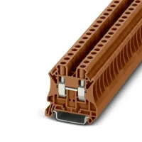 Phoenix Contact 1146197 UT Series Feed Through Terminal Block Brown, 6mm², 1-Level, Screw, EAC Ex, ATEX, IECEx, UKCA-EX