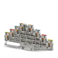 Phoenix Contact 13363 Series Multi Level Terminal Block Grey, 0.14mm², 4-Level, Push-in