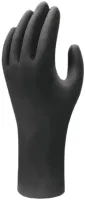 Showa 6112PF Black Nitrile Work Gloves, Size XL, 10 per Pack