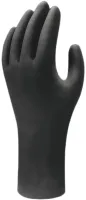 Showa 6112PF Black Nitrile Work Gloves, Size S, 10 per Pack