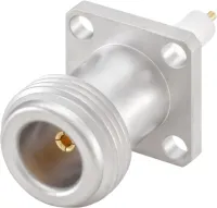 Rosenberger 53K413 Series Panel Mount Female SMA, 50 Ω, Straight Body Solder