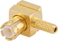 Rosenberger 29S211 Series Surface Female MCX, 50 Ω, Right Angle Body Solder