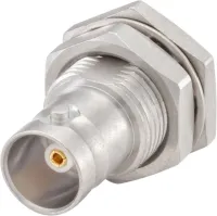 Rosenberger 71K607 Series Bulkhead Female SMA, 50 Ω, Straight Body Solder