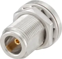 Rosenberger 53K517 Series Bulkhead Female SMA, 50 Ω, Straight Body Solder