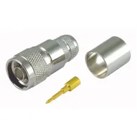 L-Com ANM Series Cable Male N Connector, 50 Ω, Straight Body Crimp