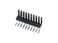 Molex 41672 Series Right Angle Through Hole PCB Header Pin, 10 Contact(s), 3.96 mm Pitch, 1 Row, Unshrouded