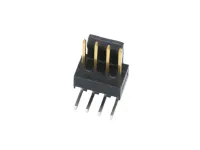 Molex 171857 Series Right Angle Through Hole PCB Header Pin, 4 Contact(s), 2.54 mm Pitch, 1 Row, Shrouded