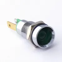 CML Innovative Technologies LED Recessed Panel Indicator, Green Panel Mount Indicator 1905X Series, 8 mm, Tab