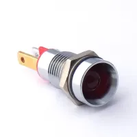CML Innovative Technologies LED Recessed Panel Indicator, Red Panel Mount Indicator 1905X Series, 8 mm, Tab Termination,