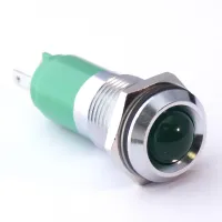 CML Innovative Technologies Standard Bezel Panel Indicator, Green Panel Mount Indicator 1921X Series, 14 mm, Tab