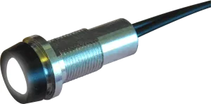 Oxley, White Indicator STR/LH/10 Series Series, 10 mm, Flying Lead Termination, IP68