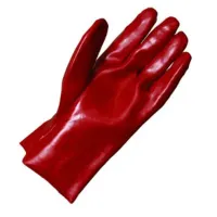 Liscombe Red PVC Work Gloves, Size 9, PVC Coating