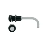 RHD-0700-2000-F9PD67PR Bivar Panel 1-Way Right Angle Rigid LED Light Pipe, Black, 9 mm