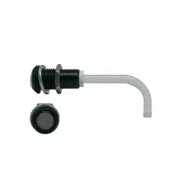 RHD-0700-2000-F9PS67PR Bivar Panel 1-Way Right Angle Rigid LED Light Pipe Smoked, Black, 9 mm