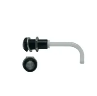 RHD-0700-2000-F9PZ67PR Bivar Panel 1-Way Right Angle Rigid LED Light Pipe Clear, Black, 9 mm