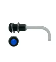 RHD-0700-2000-F9PZB67PR Bivar Panel 1-Way Right Angle Rigid LED Light Pipe Blue, Black, 9 mm