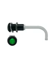 RHD-0700-2000-F9PZG67PR Bivar Panel 1-Way Right Angle Rigid LED Light Pipe Green, Black, 9 mm
