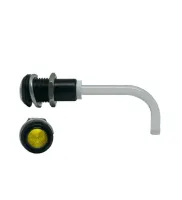 RHD-0700-2000-F9PZY67PR Bivar Panel 1-Way Right Angle Rigid LED Light Pipe Yellow, Black, 9 mm