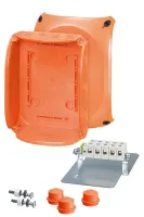 Phoenix Contact Upper Housing Part Enclosure Type 1074 Series, ABS/Polycarbonate 74.65 mm 74.65 mm DIN Rail Enclosure