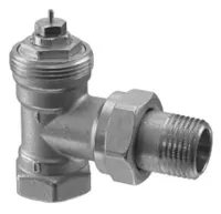 Siemens Nickel Plated Brass 3/8 in to 3/8 in Manual Radiator Valve