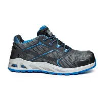 BASE B1004 Unisex Blue, Grey Aluminium Safety Shoes, UK 11, EU 45