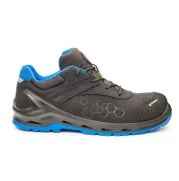 BASE B1210 Unisex Black, Blue Non-Metal Safety Shoes, UK 6, EU 39