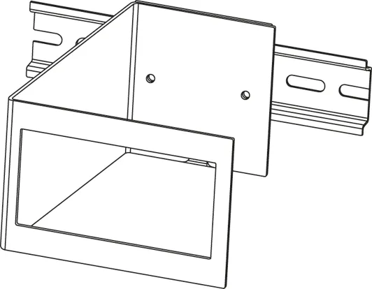 Haltebügel für Hutschiene 96mm x 48mm